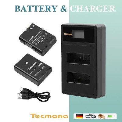 2X EN-EL14 Akku 2200mAh+Ladegerät Für Nikon D5200 D5300 D5500 D5600 D3200 D3100