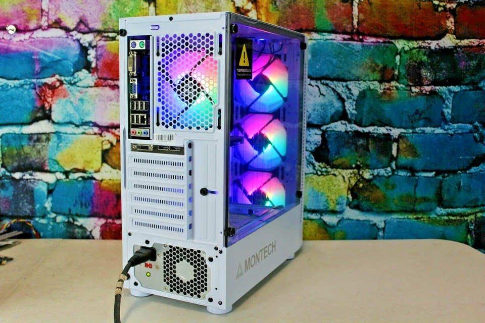 Custom White Gaming Desktop PC Intel Core i7 3.40 Quad 32 GB SSD Nvidia RTX 5060 - Image 4 of 4