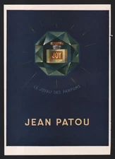 publicité  1945  parfum Jean PATOU JOY dos Boucheron dessin Sim bijoux vendôme
