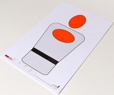 EZ2C Targets #8: Silhouette 11”x17” Paper Shooting Targets for Range USA MADE