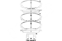 Brembo Bremsbelagsatz, Scheibenbremse P 49 060 FüR