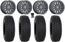 Fuel Cycle 15" Wheels Gunmetal +38mm 35"RX600 Tires UForce U10 Pro/U10 XL Pro