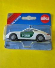 Siku Autobahn Streifenwagen Polizei Porsche 911 Carrera grün weiss mit OVP