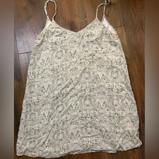 Miami Green Patterned Shift Slip Dress