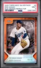 2025 TOPPS NSCC SILVER PACK MLB ORANGE REFRACTOR #8 ROKI SASAKI RC 4/25 PSA 9