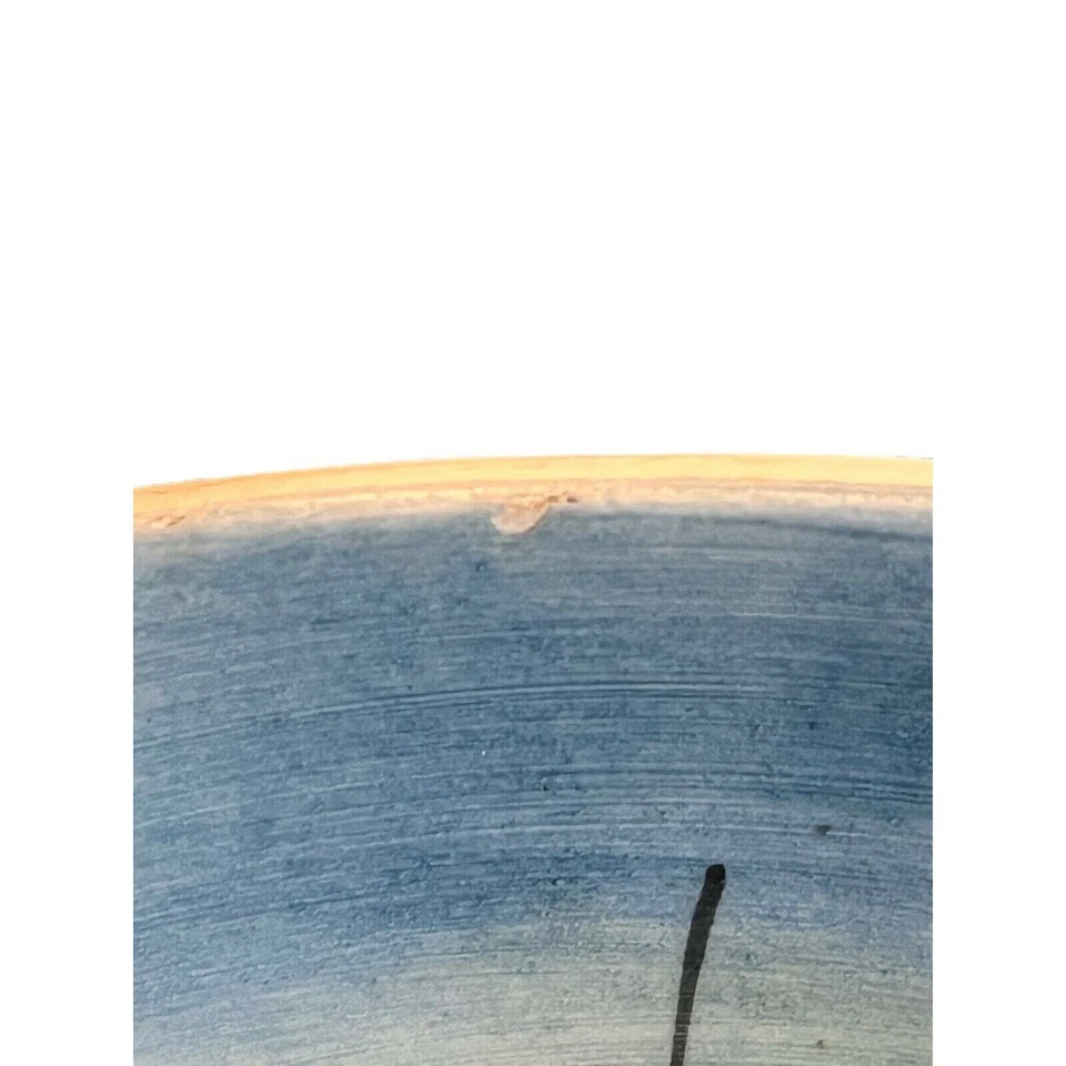 Cenicero Plato Baratija Vintage Hecho en Italia Puente Pintado a Mano Escena de Agua Foto 4 de 4