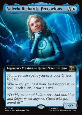 Valeria Richards, Precocious - Extended Art MSC NM MTG