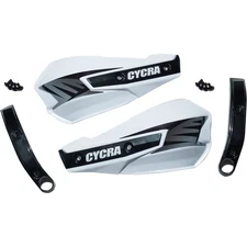 Cycra Replacement Vortex Handshields w/ Abrasion Guards - White 1CYC-1029-42
