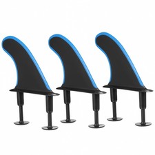 3-Piece 4.5-inch Plastic Removable Fins with Screws for Surfboard Type 1 Type 2