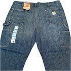 NWT MEN'S CARHARTT JEANS Size 42x30 42 30 Relaxed Fit Holter Dungaree Carpenter