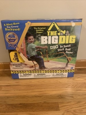  The Big Dig Sandbox Digger Excavator Crane with 360 Degree Rotation with Base