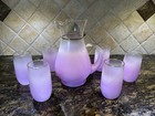 Perfect Vintage 7 Pc Blendo Lavender Ombré Drink Set Pitcher + Six (6) Tumblers — photo 1