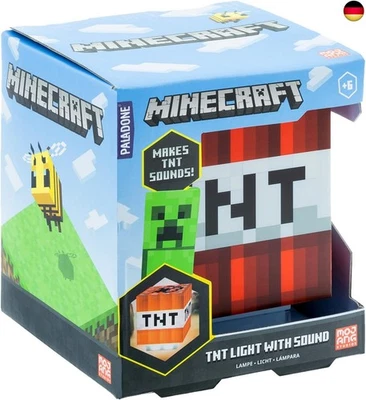 PALADONE Minecraft TNT Licht mit In-Game-Sounds - Offiziell lizenziertes