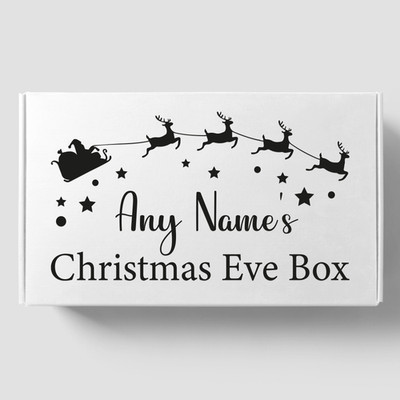 Weihnachtsabend Box Aufkleber - Personalisiert Individuell Name Geschenk Box Aufkleber