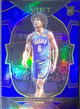 Jaylin Williams - Blue Prizm - 2022-23 Panini Select - Concourse #99