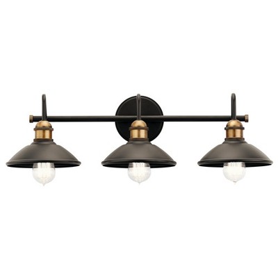 Clyde 3-Light Bathroom Vanity Light in Olde Bronze