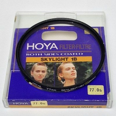 Hoya 77mm Skylight 1B Glasfilter, mit Halter, top gebrauchter Zustand