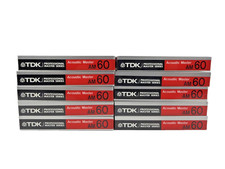 10 Sealed Vintage TDK AV-D60 1985 TYPE I Improved Audio Cassette Tapes Japan