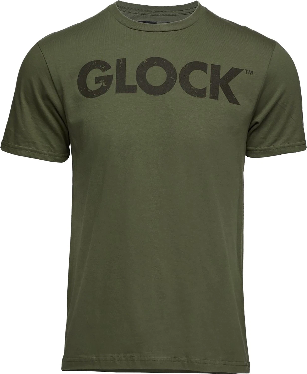Glock Caliber Tee Military Green Ringspun Cotton Short Sleeve