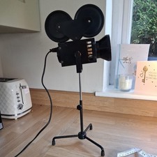 Novelty Old Fashion Film Projector Beside Lamp 