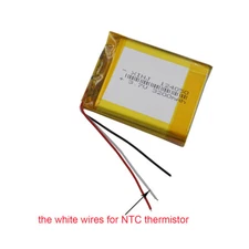 3.7V 3200mAh 3 Wires Thermistor Polymer Li Lipo Battery 124050 For Tablet PC GPS