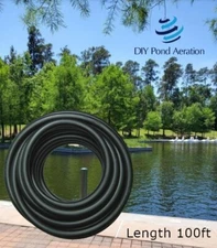 AirlineSelf-Weighted Air Hose (3/8" Diameter 100' roll) Aeration Tubing for Pond