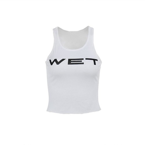 Y2K Sleeveless Tank Top Hip Hop Harajuku Crop Tops Sexy Hot Girl Streetwear - Picture 13 of 14