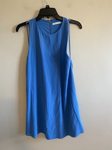 Alice+Olivia Blue Silk sleeveless top Size S/P