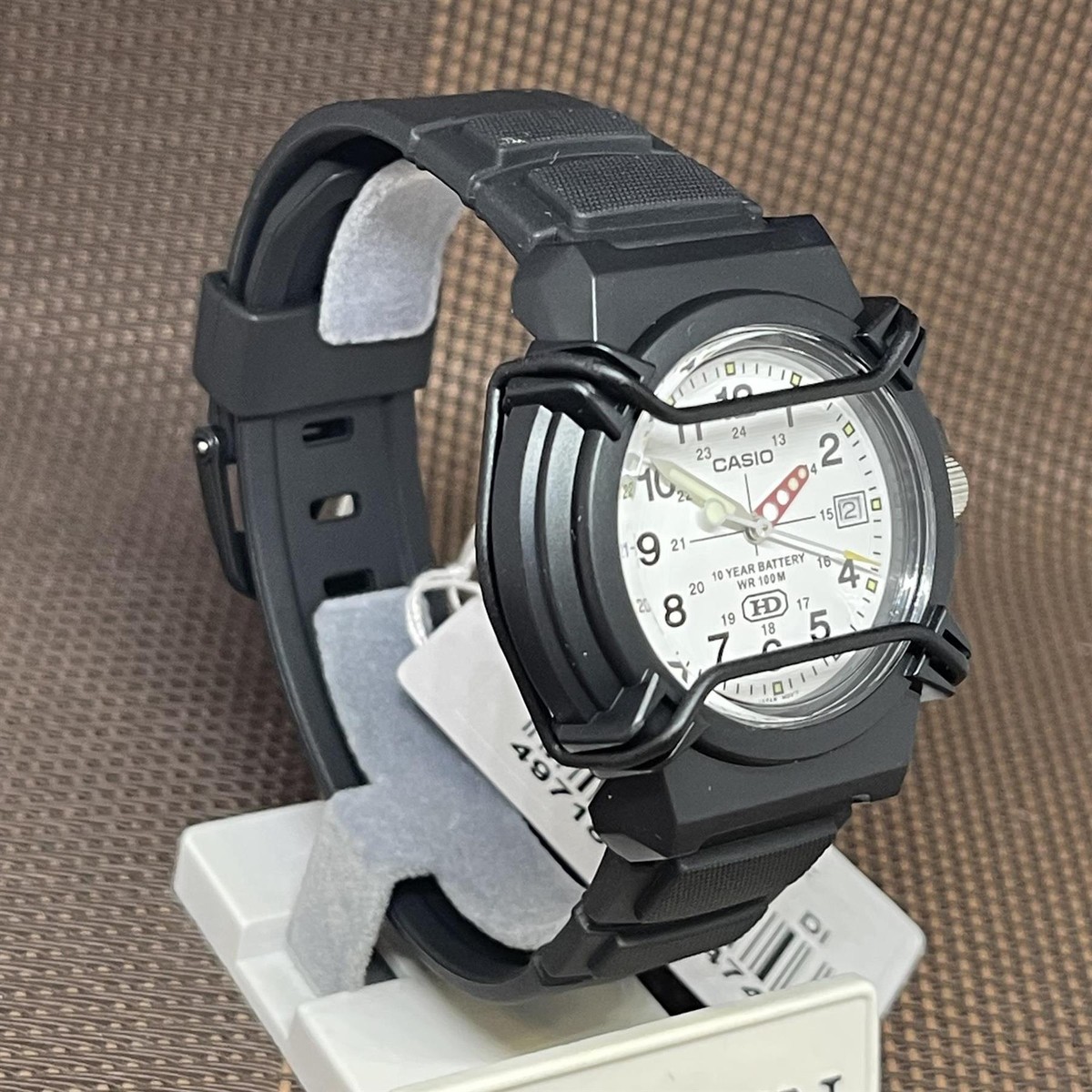 Casio HDA-600B-7B Analog Black Resin White Dial Numeral Date Sport