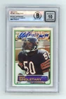 Mike Singletary 1983 Topps #38 Rookie RC HOF Ins Signed Beckett BAS BGS 10 Auto