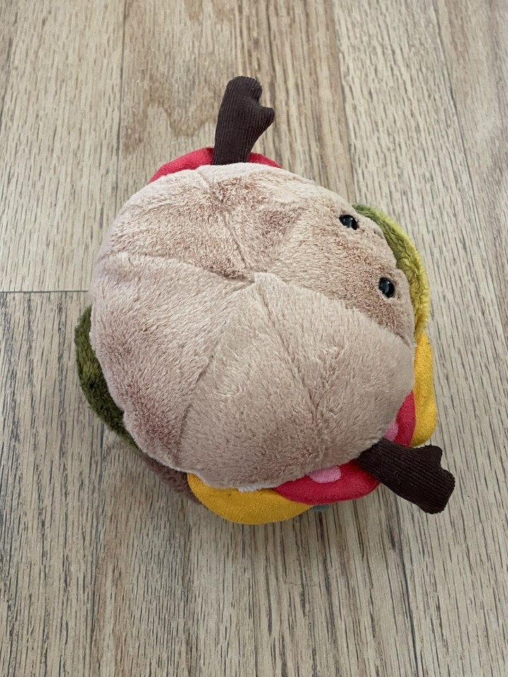 NEW Jellycat Amuseable Burger Soft Toy Comfort Novelty Food Plush