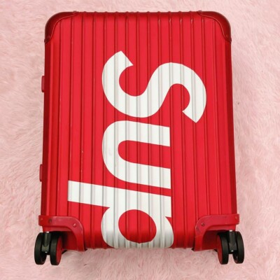 Rimowa x Supreme 45L Red 4-wheels Carry Case Suitcase | eBay