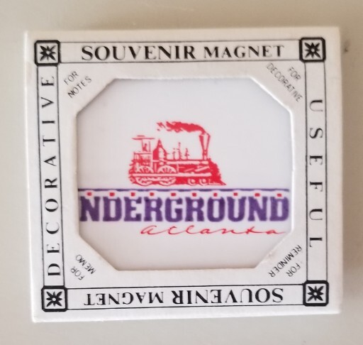 Steam Locomotive Vintage Souvenir Fridge Magnet Decorative Tile 2x2 Inch-image