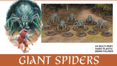 Wargames Atlantic Giant Spiders Classic Fantasy WAA CF003 24 figures 28mm