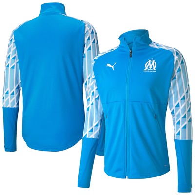Olympique De Marseille Stadium Jacket Sky Blue Football Soccer Mens Ebay