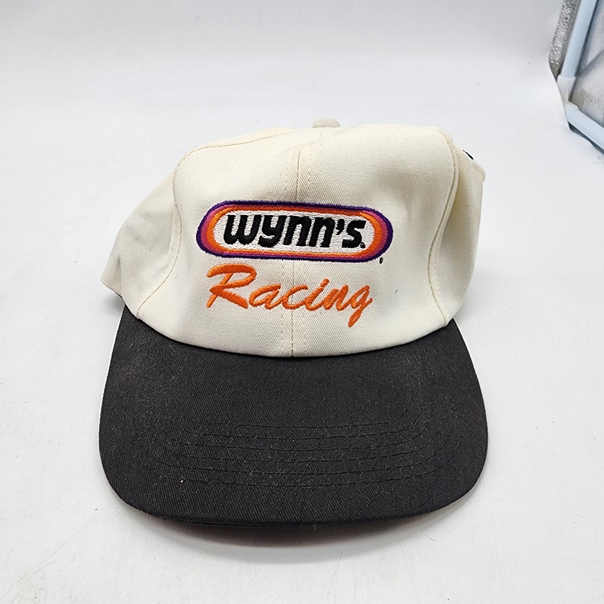 90s WYNN’S RACING 6PANELCAP トラッカーCAP USA Vintage 90s K Products Wynns Racing Team Indy Car Racing