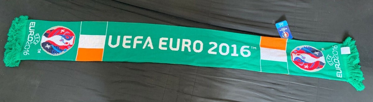 Écharpe UEFA Euro 2016 Eire Irlande vintage football Ireland scarf