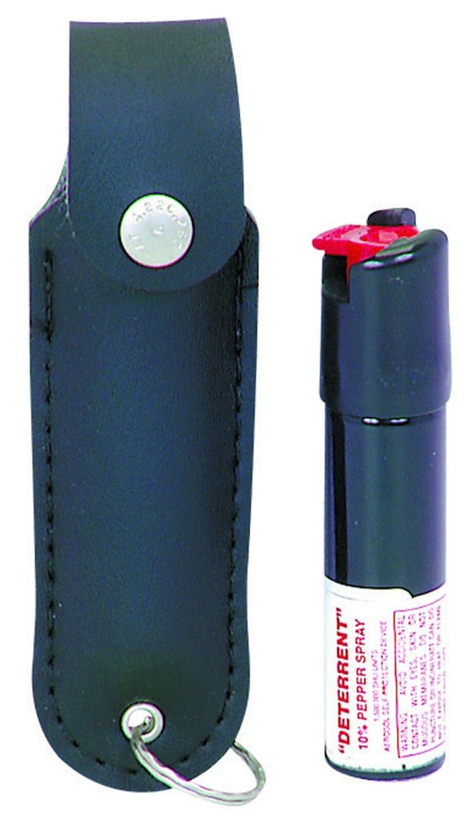 Spray 関連グッズ Assault Deterrent Pepper Spray W Keychain Case Self Defense OC Red
