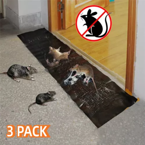 3x Large Size Catcher Rat Glue Rodent Board Mice Indoor Super Sticky Mouse Trap - Picture 2 of 22