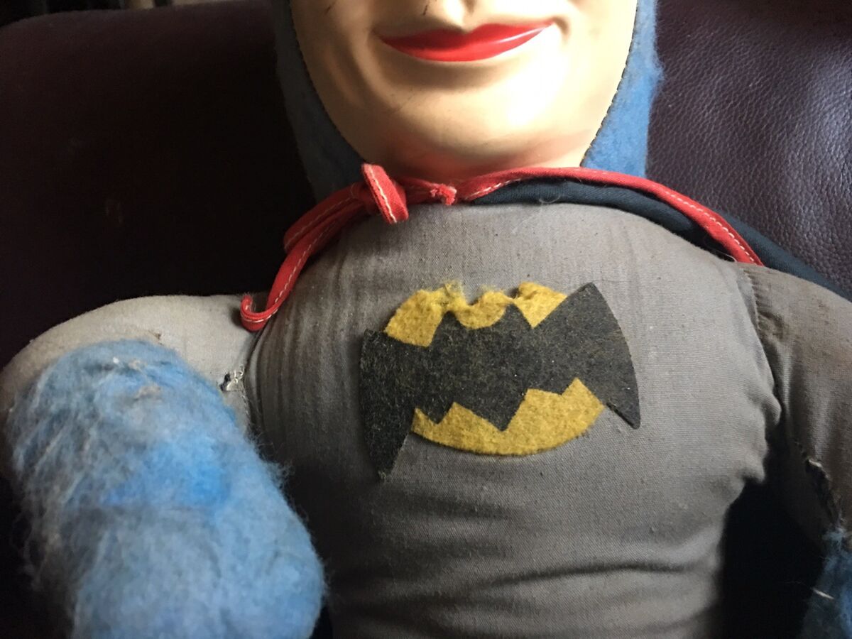 1950s 1966 Batman vintage large Plastic Face doll Rare! | eBay 1950s 1966 Batman vintage large Plastic Face doll Rare! | eBay
