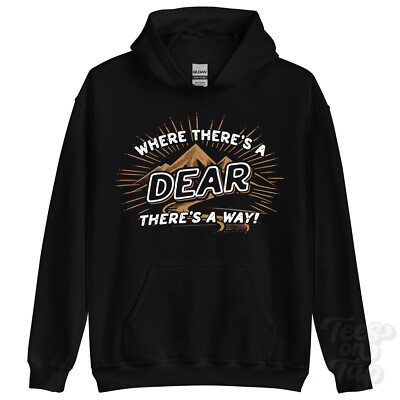 WHERE THERE'S A DEAR... HOODIE Name Nachname lustig Familie Geschenkidee