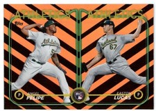 ANGEL FELIPE EASTON LUCAS RC 2024 TOPPS UPDATE HOLIDAY FOIL Halloween ATHLETICS