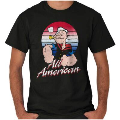 All American Popeye The Sailor Man Graphic T Shirt Men or Women