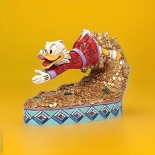 Statue Résine Picsou Plongeon Baignoire Enesco Neuf Rare Figurine Statuette