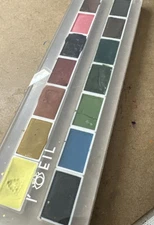 L’oeil Watercolor Paints In Acrylic Palette / Full Pans, Great Set