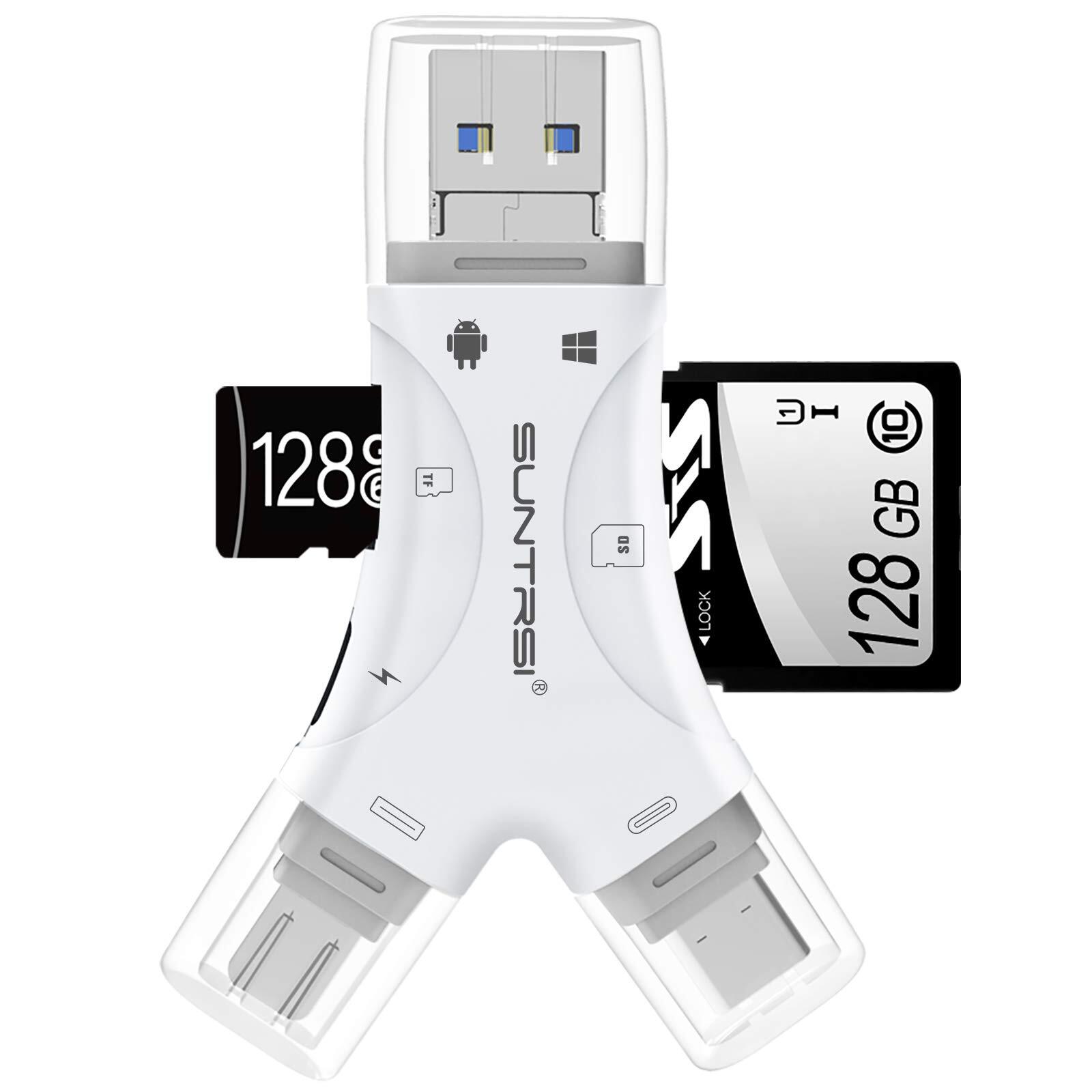 Sd Card Reader For Iphone/ipad/android/mac/computer/camera4 In1 Micro Sd Card Re-image