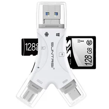 Sd Card Reader For Iphone/ipad/android/mac/computer/camera4 In1 Micro Sd Card Re