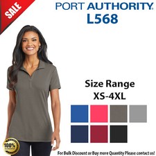 Port Authority Womens Short Sleeve Cotton Touch Performance Polo Shirt L568