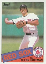 FREE SHIPPING-MINT-1985 Topps #633 Glenn Hoffman Boston Red Sox Baseball Card-2