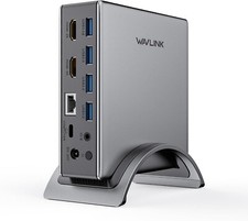 Image of WAVLINK 9-in-1 USB C Universal Docking Station 4K Dual HDMI Monitor Adapter 100W